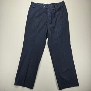 Hugo Boss Speaker Baumwolle Cotton Dress Pants Chinos Casual  Blue Size‎ 52